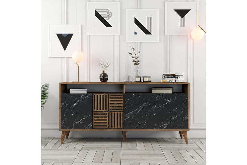 UKHAND Konsollbord 160x78 cm Brun - Möbler - Bord