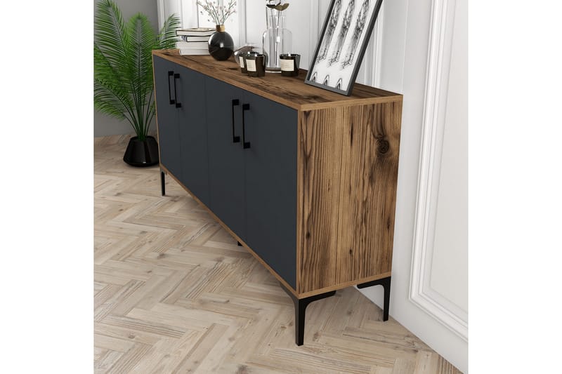 UKHAND Konsollbord 160x78 cm Brun - Möbler - Bord