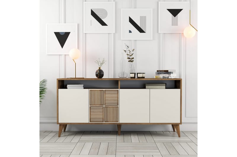 UKHAND Konsollbord 160x78 cm Brun - Möbler - Bord