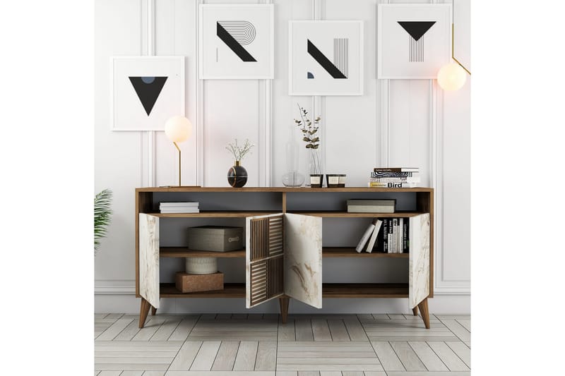 UKHAND Konsollbord 160x78 cm Brun - Möbler - Bord