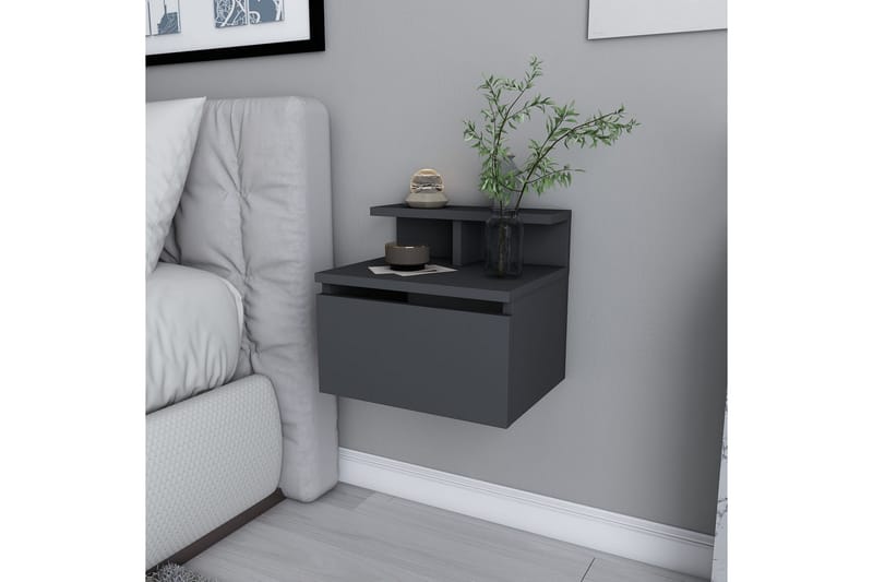 UKHAND Sängbord 39,8x35 cm Antracit - Möbler - Bord