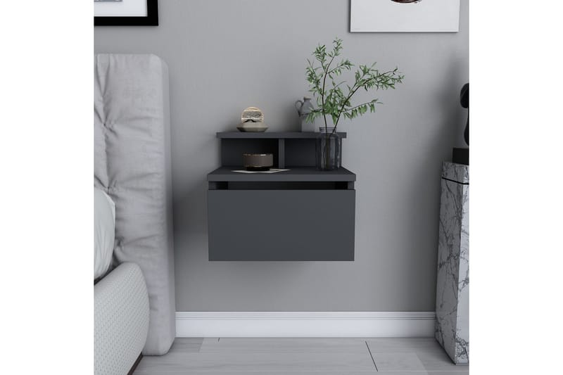 UKHAND Sängbord 39,8x35 cm Antracit - Möbler - Bord