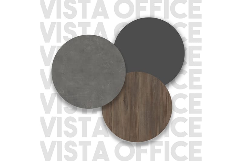 UKHAND Skrivbord 180 cm Brun/Betonggrå/Antracit - Möbler - Bord
