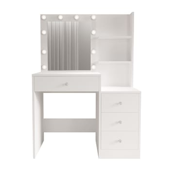 Uvero Sminkbord 69,4x135x40 cm - Vit - Möbler - Bord