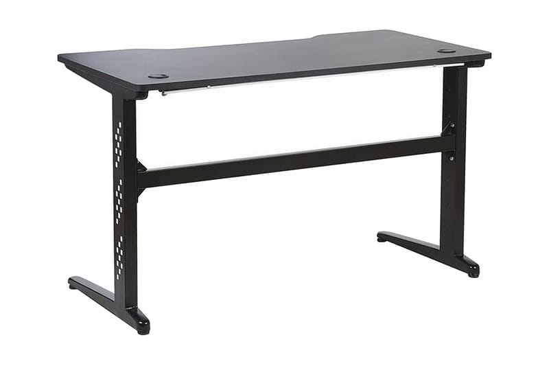 VANDUSER Gamingbord 120 cm med LED-belysning Svart - Svart/Svart - Möbler - Bord