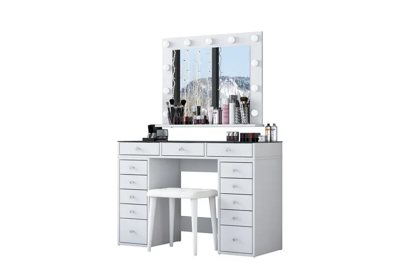 Varlin Sminkbord 120 cm, Vit