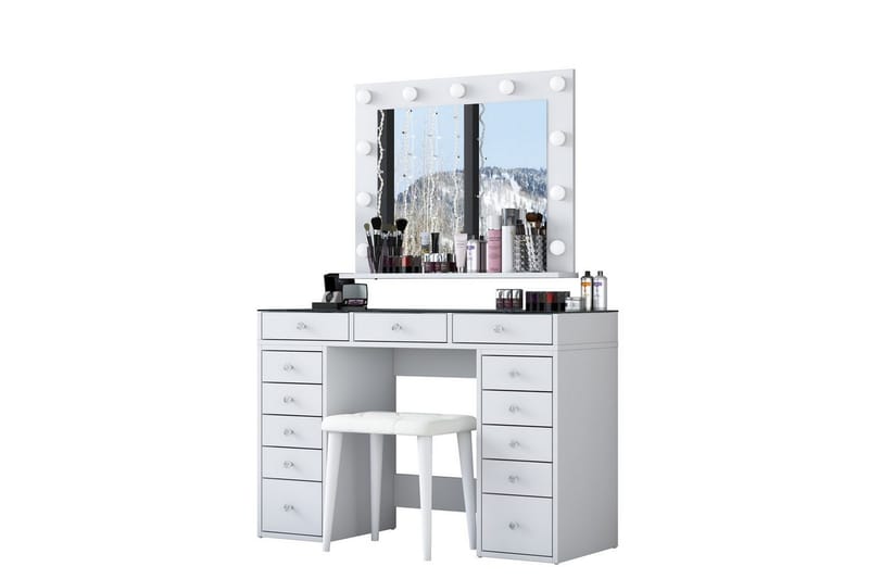 Varlin Sminkbord 120 cm, Vit
