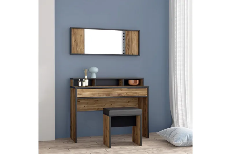 Vergina Sminkbord 110 cm - Brun/Svart - Möbler - Bord