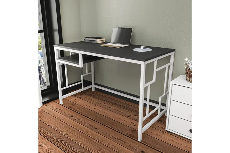 Vinresk Skrivbord 60x74,8x120 cm - Vit - Möbler - Bord