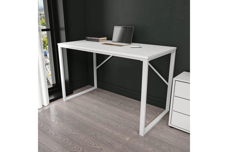 Vinresk Skrivbord 60x74x120 cm - Vit - Möbler - Bord