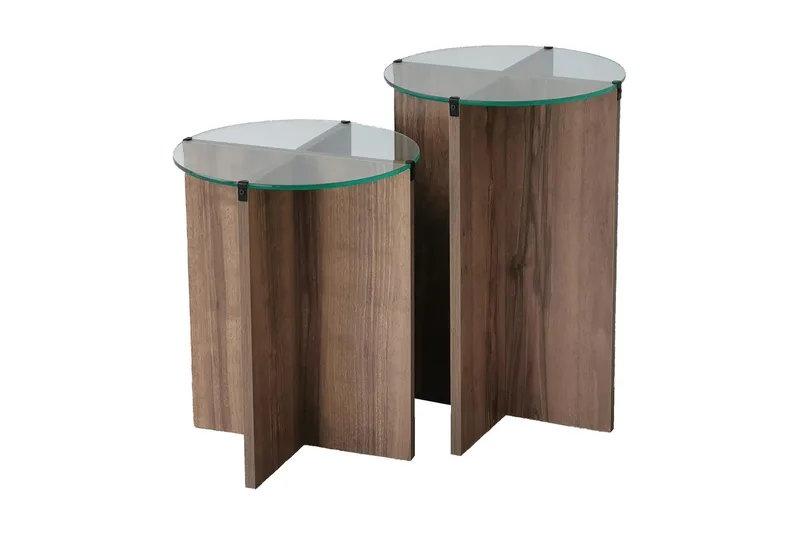 Vintalle Satsbord 60x40x60 cm Runt, Brun