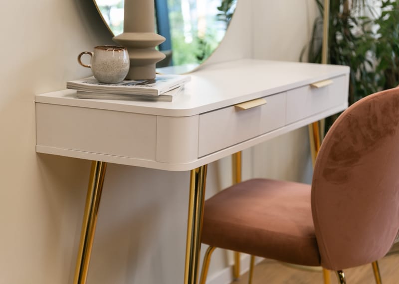 Walia Sminkbord 113 cm - Vit - Möbler - Bord