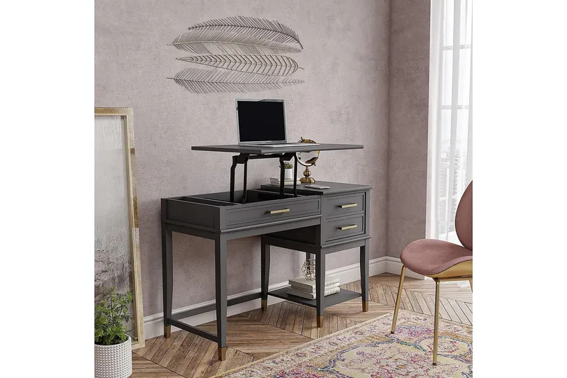 Westerleigh Höj-och Sänkbart Skrivbord 116 cm Förvaring Lådo - CosmoLiving - Möbler - Bord