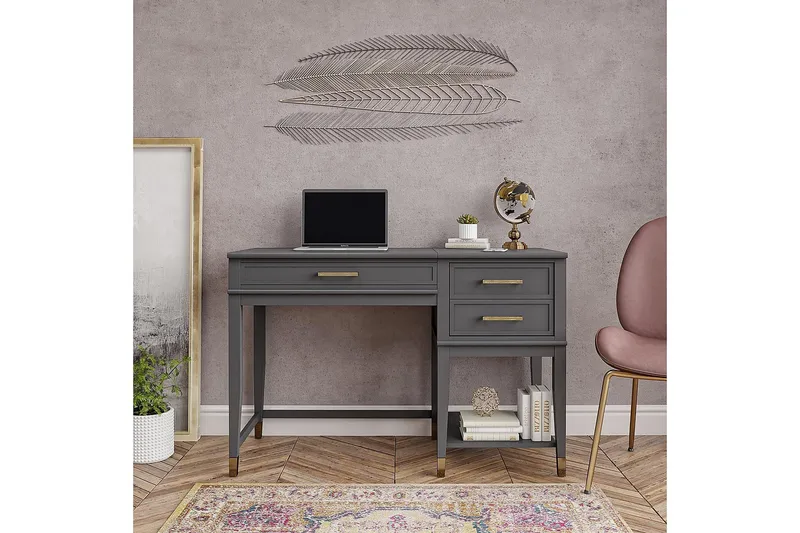 Westerleigh Höj-och Sänkbart Skrivbord 116 cm Förvaring Lådo - CosmoLiving - Möbler - Bord