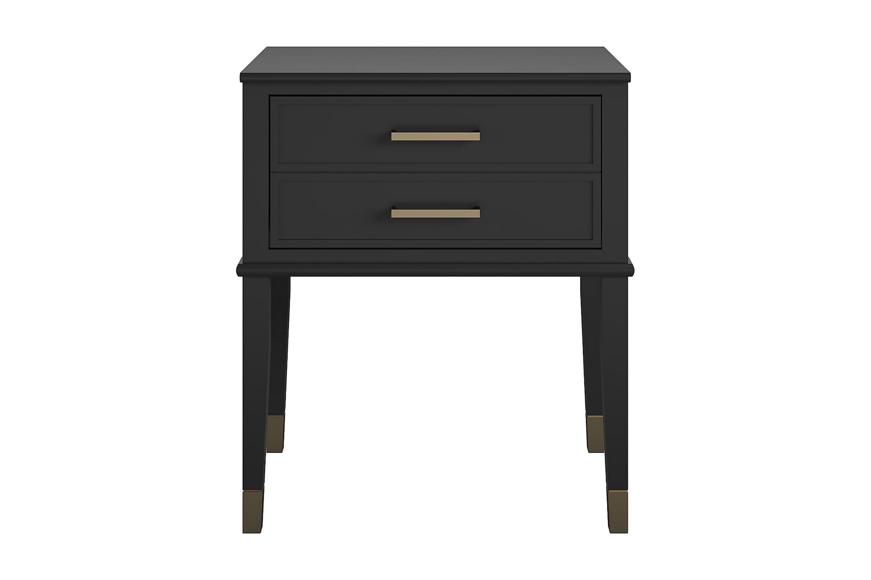 westerleigh sidobord 60 cm svart/guld - cosmoliving