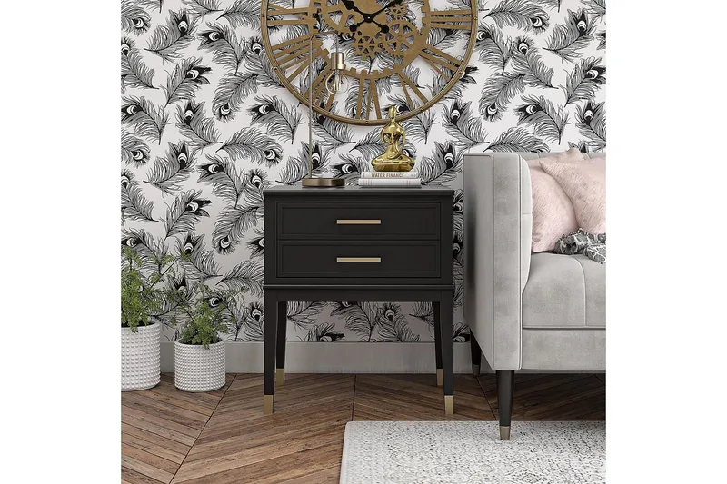 Westerleigh Sidobord 60 cm Svart/Guld - CosmoLiving - Möbler - Bord