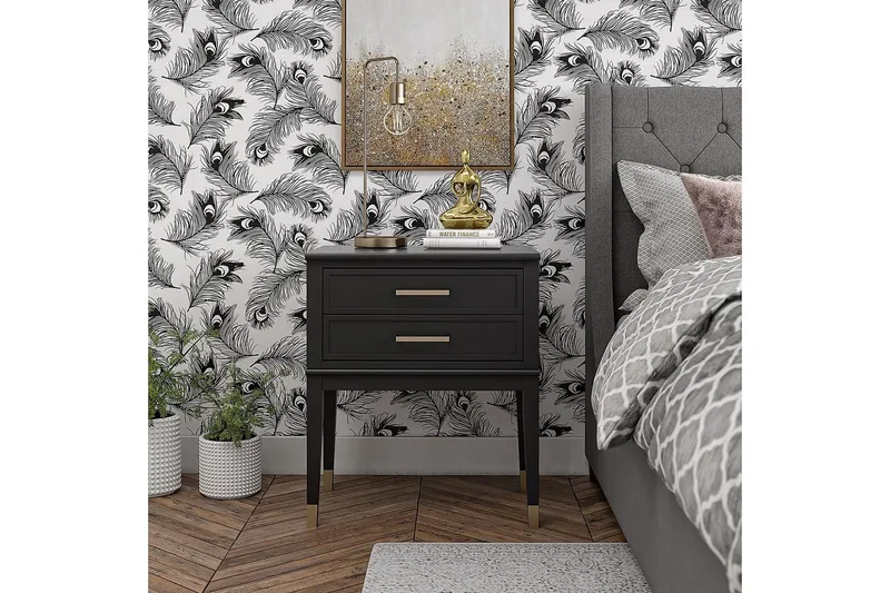 Westerleigh Sidobord 60 cm Svart/Guld - CosmoLiving - Möbler - Bord