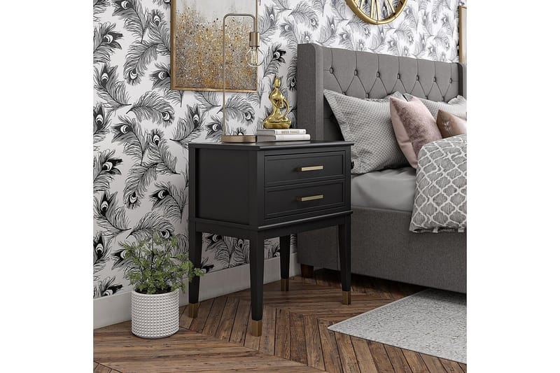 Westerleigh Sidobord 60 cm Svart/Guld - Möbler - Bord
