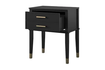 Westerleigh Sidobord 60 cm Svart/Guld - Möbler - Bord