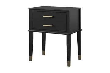 Westerleigh Sidobord 60 cm Svart/Guld - Möbler - Bord