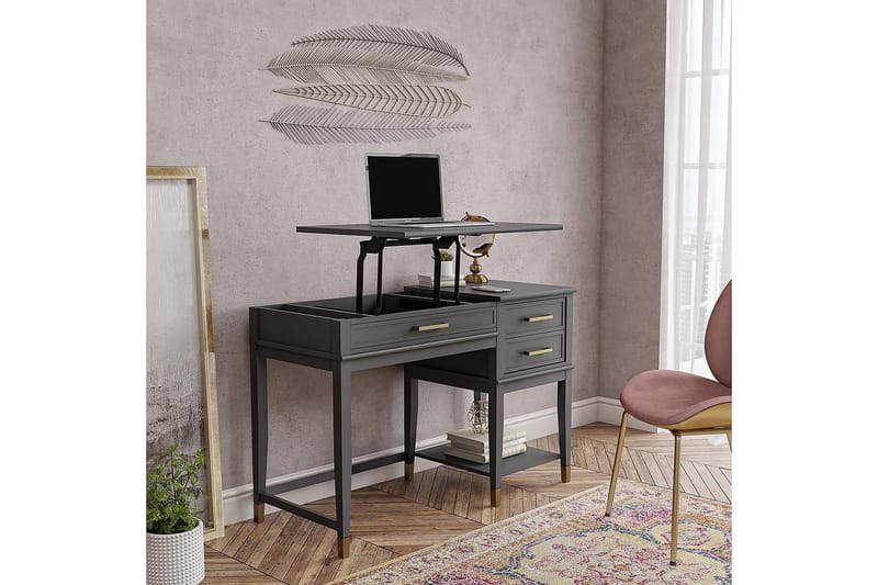 WESTERLEIGH Skrivbord 116 cm Höj-och Sänkbar Förvaring Lådor - CosmoLiving - Möbler - Bord
