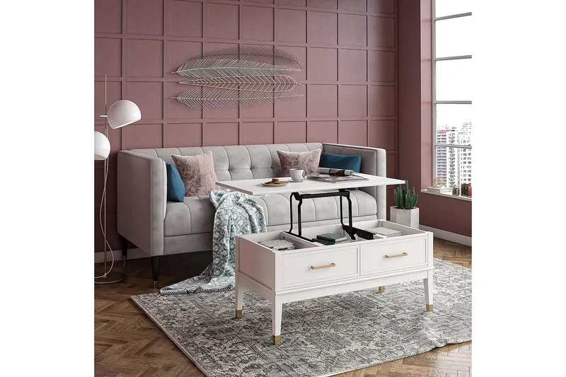 Westerleigh Soffbord 106 cm Höj och Sänkbart m Förvaring Låd - CosmoLiving - Möbler - Bord