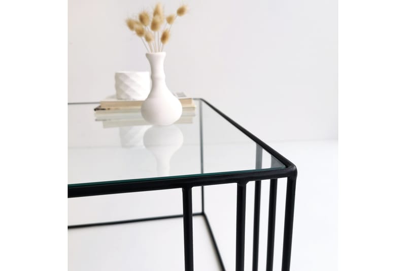 Wijkan Soffbord 55 cm - Glas/Svart - Möbler - Bord