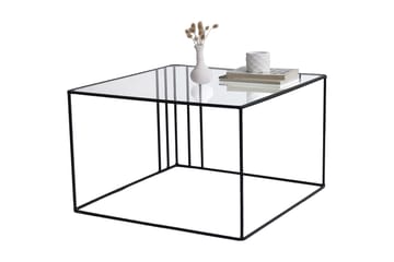 Wijkan Soffbord 55 cm - Glas/Svart - Möbler - Bord