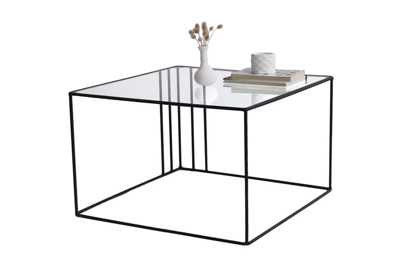 Wijkan Soffbord 55 cm - Glas/Svart - Möbler - Bord