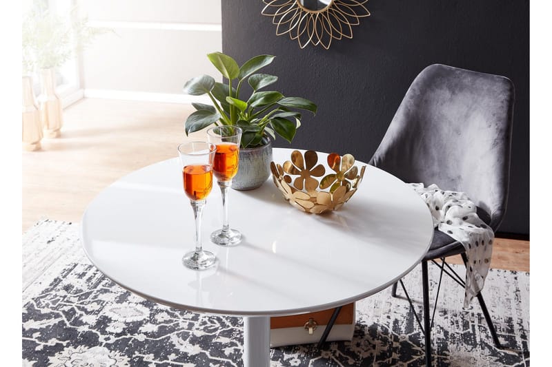 Wilhem Matbord 75 cm Rund - Vit - Möbler - Bord