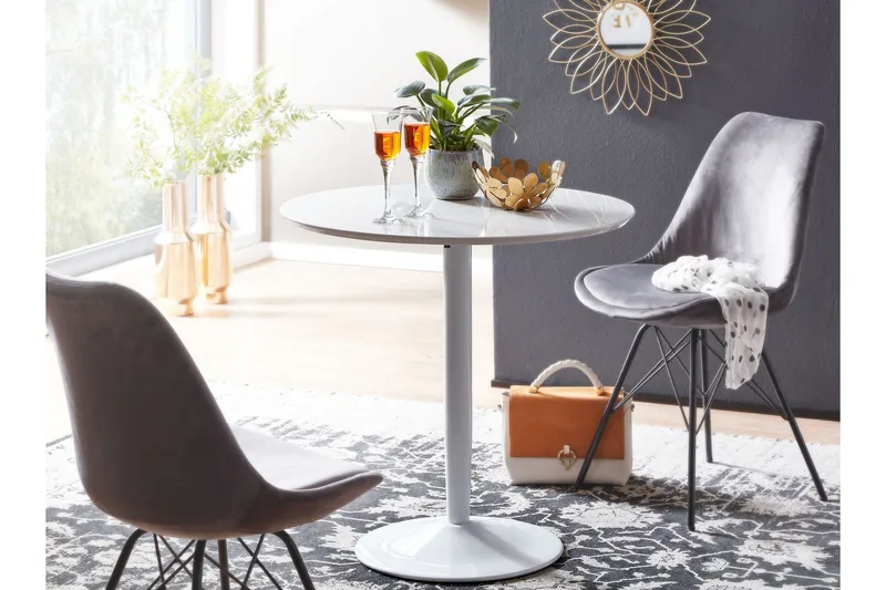 Wilhem Matbord 75 cm Rund - Vit - Möbler - Bord