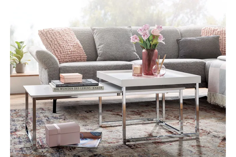 Wilhem Satsbord 110 cm Fyrkantig - Vit - Möbler - Bord