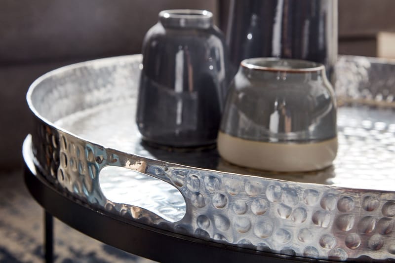 Wilhem Satsbord 46 cm Rund - Silver - Möbler - Bord