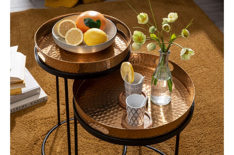 Wilhem Sidobord 33 cm Rund - Guld - Möbler - Bord