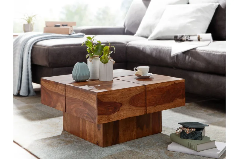 Wilhem Soffbord 58 cm Fyrkantig - Natur - Möbler - Bord