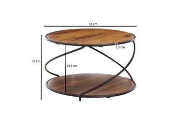 Wilhem Soffbord 58 cm Rund - Natur - Möbler - Bord
