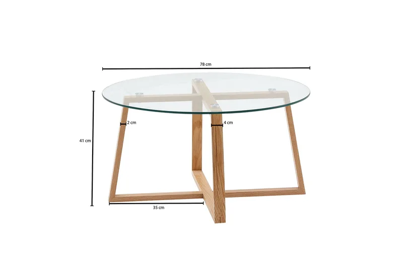 Wilhem Soffbord 78 cm Rund - Natur - Möbler - Bord