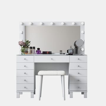 Wonthaggi Sminkbord 120x133,6x40 cm - Vit - Möbler - Bord
