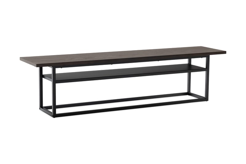 WUICKCREEK Sidobord 40 cm Mörkbrun/Mattsvart - Möbler - Bord