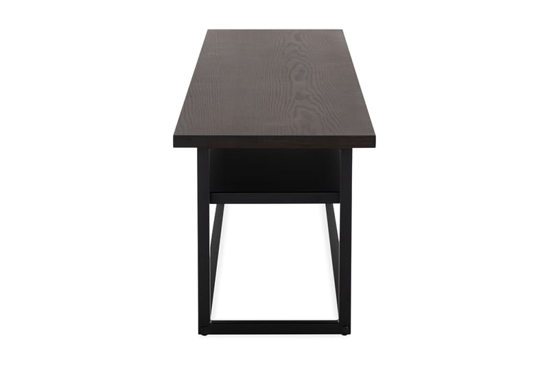 WUICKCREEK Sidobord 40 cm Mörkbrun/Mattsvart - Möbler - Bord
