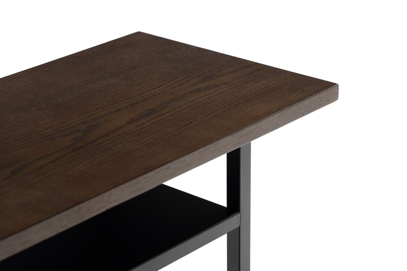 WUICKCREEK Sidobord 40 cm Mörkbrun/Mattsvart - Möbler - Bord