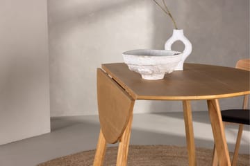 Yakidon Utdragbart Runt Matbord 120 cm med Trä- och Ekutseende - Brun - Möbler - Bord