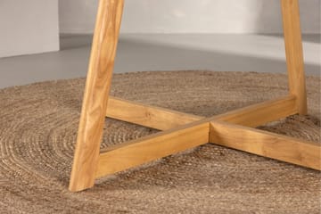 Yakidon Utdragbart Runt Matbord 120 cm med Trä- och Ekutseende - Brun - Möbler - Bord