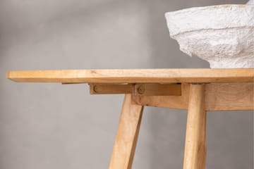 Yakidon Utdragbart Runt Matbord 120 cm med Trä- och Ekutseende - Brun - Möbler - Bord