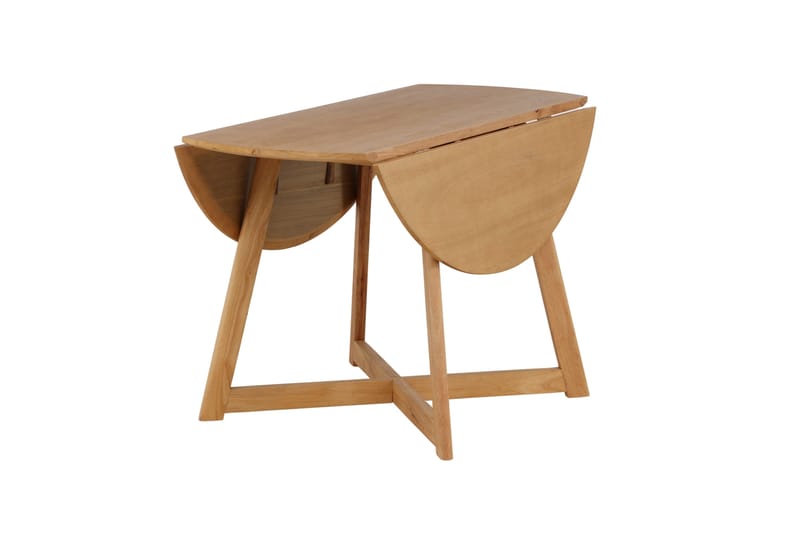 Yakidon Utdragbart Runt Matbord 120 cm med Trä- och Ekutseende - Brun - Möbler - Bord