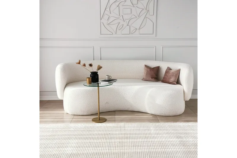 Yggersryd Soffbord 40x50x40 cm Runt - Guld - Möbler - Bord