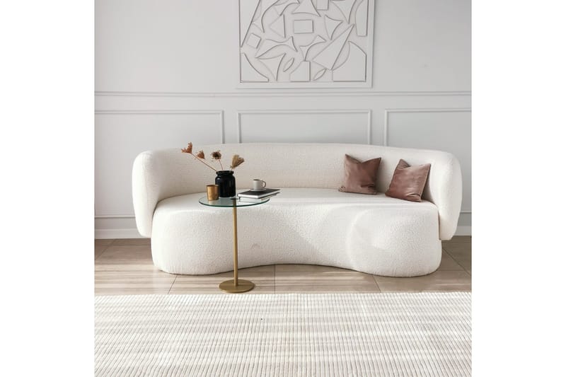 Yggersryd Soffbord 40x50x40 cm Runt - Guld - Möbler - Bord