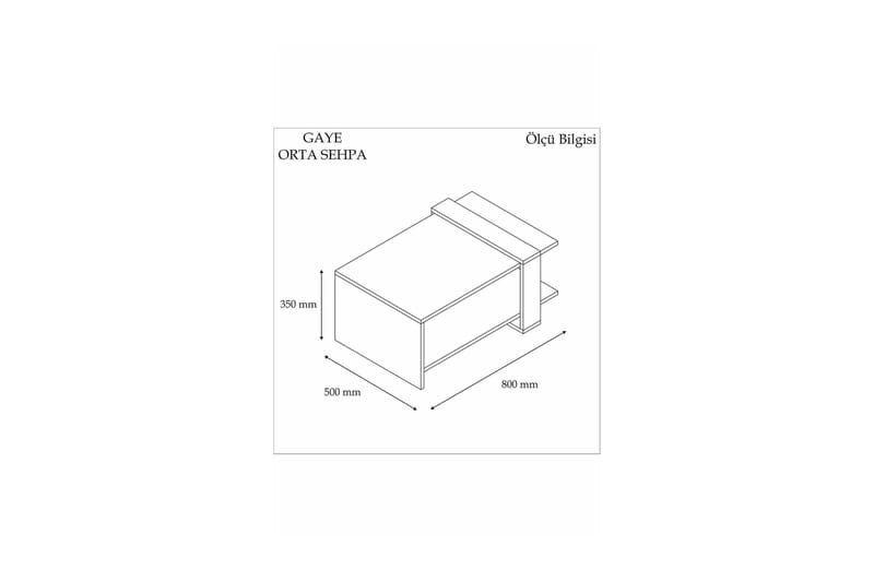 Yonca Soffbord 80x35x80 cm - Antracit - Möbler - Bord