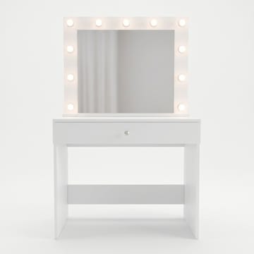 Yoren Sminkbord 80x147x42,5 cm - Vit - Möbler - Bord