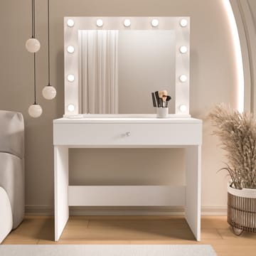 Yoren Sminkbord 80x147x42,5 cm - Vit - Möbler - Bord